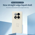 For Xiaomi Redmi Note 15 Pro 4G (Global) Case White Love Pattern Printing Straight Edge TPU Phone Back Cover