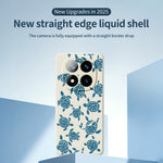 For Xiaomi Redmi Note 15 Pro 4G (Global) Case Blue Turtle Pattern Printing Straight Edge TPU Phone Back Cover