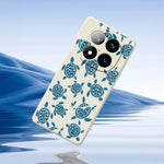 For Xiaomi Redmi Note 15 Pro 4G (Global) Case Blue Turtle Pattern Printing Straight Edge TPU Phone Back Cover
