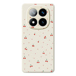 For Xiaomi Redmi Note 15 Pro 4G (Global) Case Red Cherry Pattern Printing Straight Edge TPU Phone Back Cover
