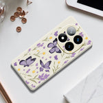 For Xiaomi Redmi Note 15 Pro 4G (Global) Case Purple Butterflies Pattern Printing Straight Edge TPU Phone Back Cover