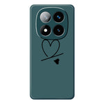 For Xiaomi Redmi Note 15 Pro 4G (Global) Case Black Love Pattern Printing Straight Edge TPU Phone Back Cover