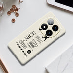 For Xiaomi Redmi Note 15 Pro 4G (Global) Case Boarding Ticket Pattern Printing Straight Edge TPU Phone Back Cover