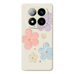 For Xiaomi Redmi Note 15 Pro 4G (Global) Case Four Color Flowers Pattern Printing Straight Edge TPU Phone Back Cover