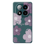 For Xiaomi Redmi Note 15 Pro 4G (Global) Case Purple Flower Pattern Printing Straight Edge TPU Phone Back Cover