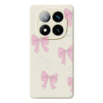For Xiaomi Redmi Note 15 Pro 4G (Global) Case Pink Bows Pattern Printing Straight Edge TPU Phone Back Cover