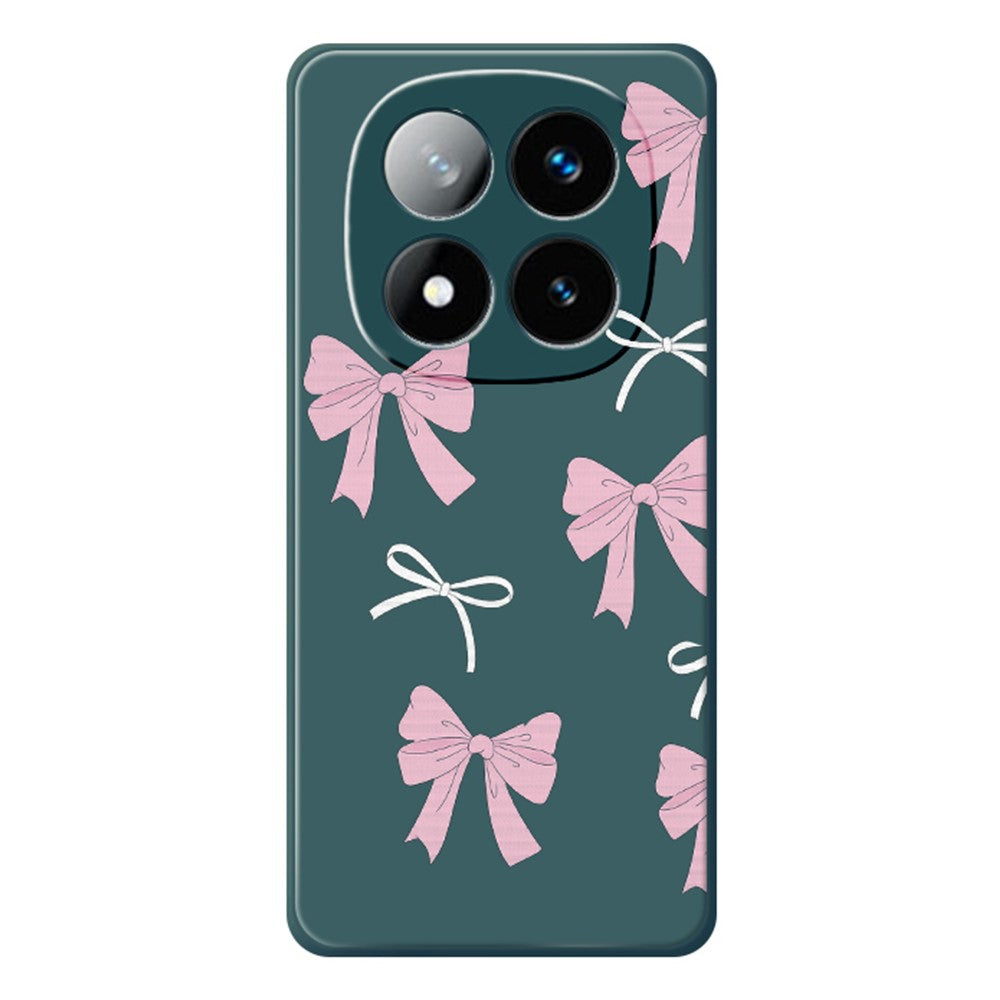 For Xiaomi Redmi Note 15 Pro 4G (Global) Case Pink Bows Pattern Printing Straight Edge TPU Phone Back Cover