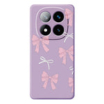 For Xiaomi Redmi Note 15 Pro 4G (Global) Case Pink Bows Pattern Printing Straight Edge TPU Phone Back Cover