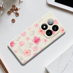 For Xiaomi Redmi Note 15 Pro 4G (Global) Case Shell Peach Blossom Pattern Printing Straight Edge TPU Phone Back Cover