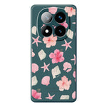 For Xiaomi Redmi Note 15 Pro 4G (Global) Case Shell Peach Blossom Pattern Printing Straight Edge TPU Phone Back Cover