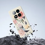 For Xiaomi Redmi Note 15 Pro 4G (Global) Case Big Flowers Pattern Printing Straight Edge TPU Phone Back Cover
