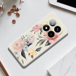 For Xiaomi Redmi Note 15 Pro 4G (Global) Case Big Flowers Pattern Printing Straight Edge TPU Phone Back Cover