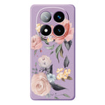 For Xiaomi Redmi Note 15 Pro 4G (Global) Case Big Flowers Pattern Printing Straight Edge TPU Phone Back Cover