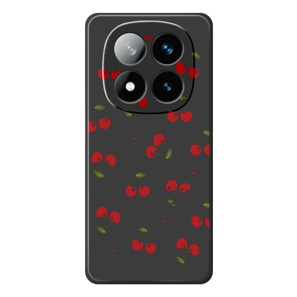 For Xiaomi Redmi Note 15 Pro 4G (Global) Case Cherry Pattern Printing Straight Edge TPU Phone Back Cover