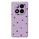 For Xiaomi Redmi Note 15 Pro 4G (Global) Case Little Hearts Pattern Printing Straight Edge TPU Phone Back Cover
