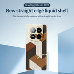 For Xiaomi Redmi Note 15 Pro 4G (Global) Case Geometric Wood Grain Pattern Printing Straight Edge TPU Phone Back Cover