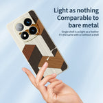 For Xiaomi Redmi Note 15 Pro 4G (Global) Case Geometric Wood Grain Pattern Printing Straight Edge TPU Phone Back Cover
