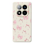 For Xiaomi Redmi Note 15 Pro 4G (Global) Case Pink Bow Love Pattern Printing Straight Edge TPU Phone Back Cover