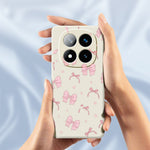 For Xiaomi Redmi Note 15 Pro 4G (Global) Case Pink Bow Love Pattern Printing Straight Edge TPU Phone Back Cover
