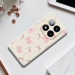 For Xiaomi Redmi Note 15 Pro 4G (Global) Case Pink Bow Love Pattern Printing Straight Edge TPU Phone Back Cover