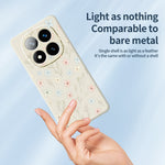 For Xiaomi Redmi Note 15 Pro 4G (Global) Case Small Flower Branches Pattern Printing Straight Edge TPU Phone Back Cover