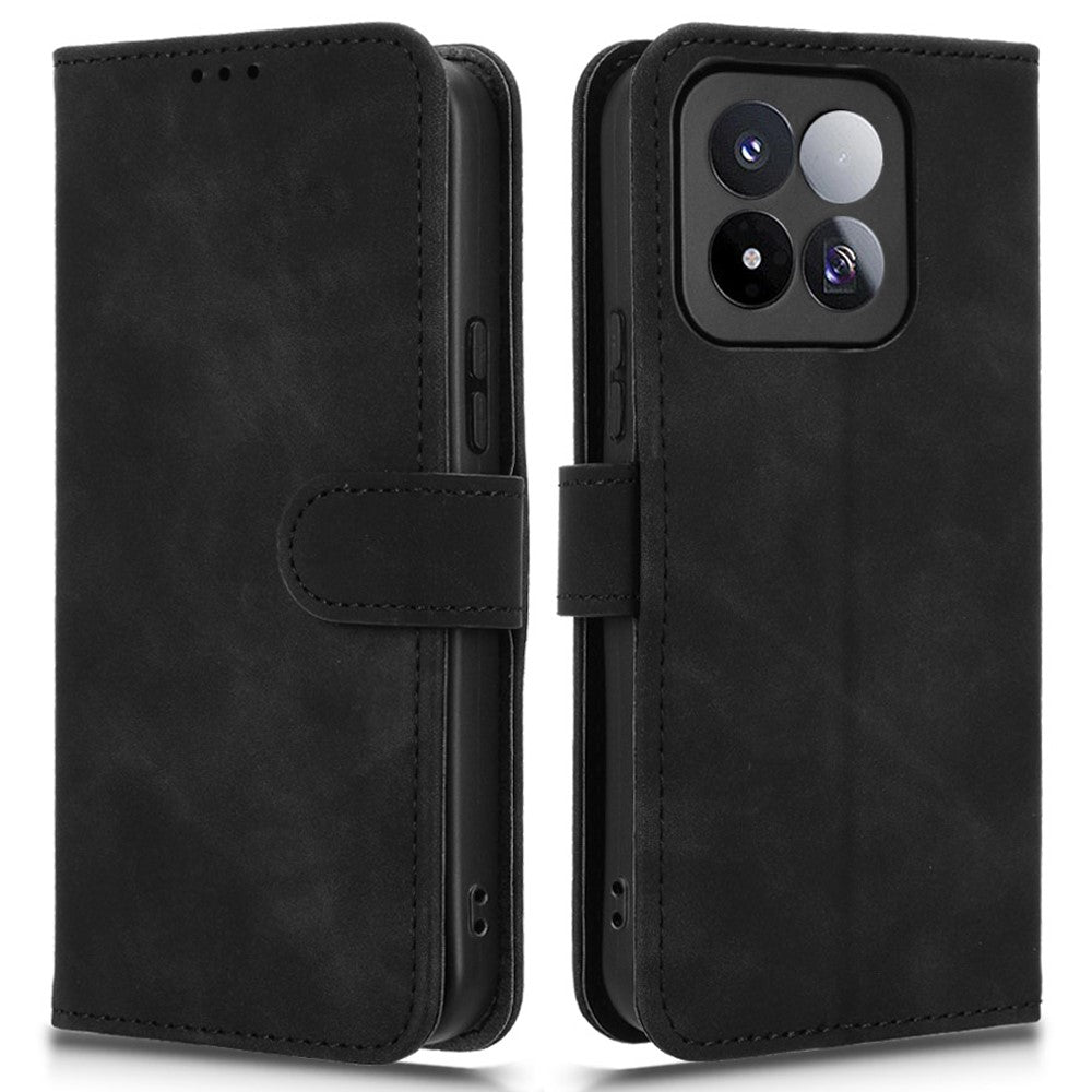 For Xiaomi 17 Max Leather Case Skin Feel Anti Drop Wallet Stand Flip Phone Cover