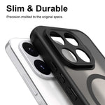 Magnetiskt skal för Xiaomi 17T, fallskyddande, matt PC + TPU-mobilskal