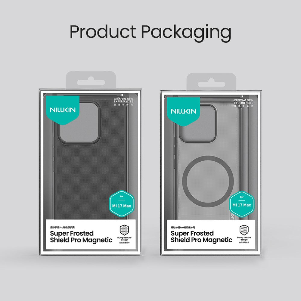 NILLKIN Super Frosted Shield Pro for Xiaomi 17 Max Magnetic Case PC + TPU Phone Cover