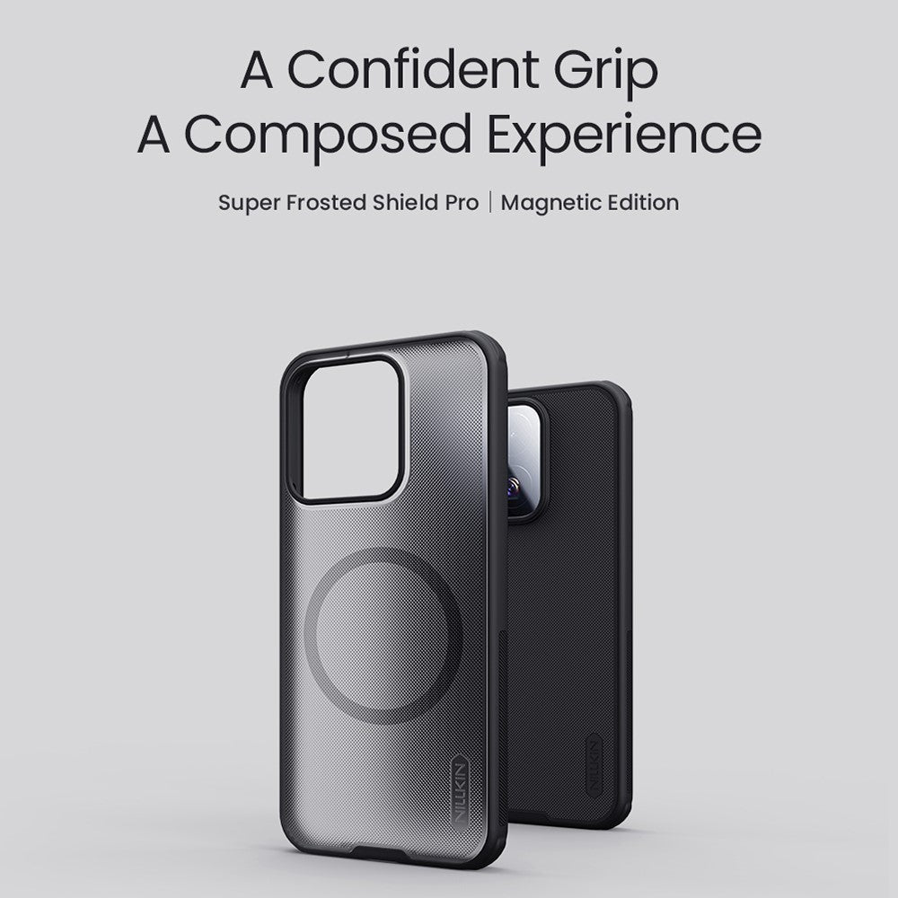 NILLKIN Super Frosted Shield Pro for Xiaomi 17 Max Magnetic Case PC + TPU Phone Cover