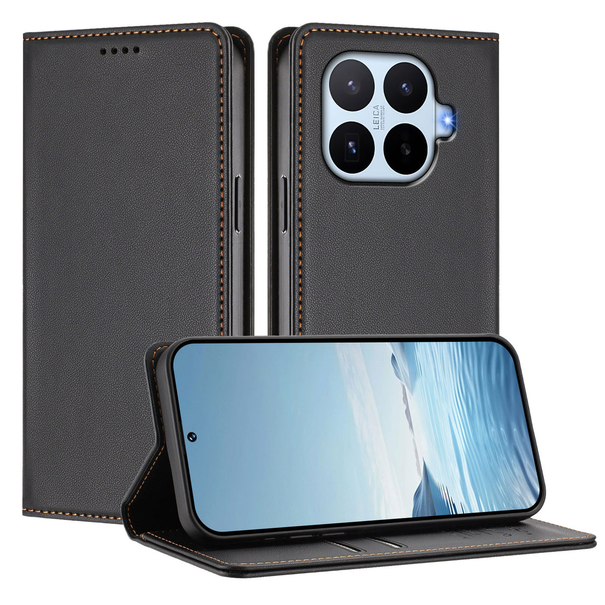 For Xiaomi 17T Pro Leather Wallet Case Magnetic Closure RFID Blocking Phone Cover