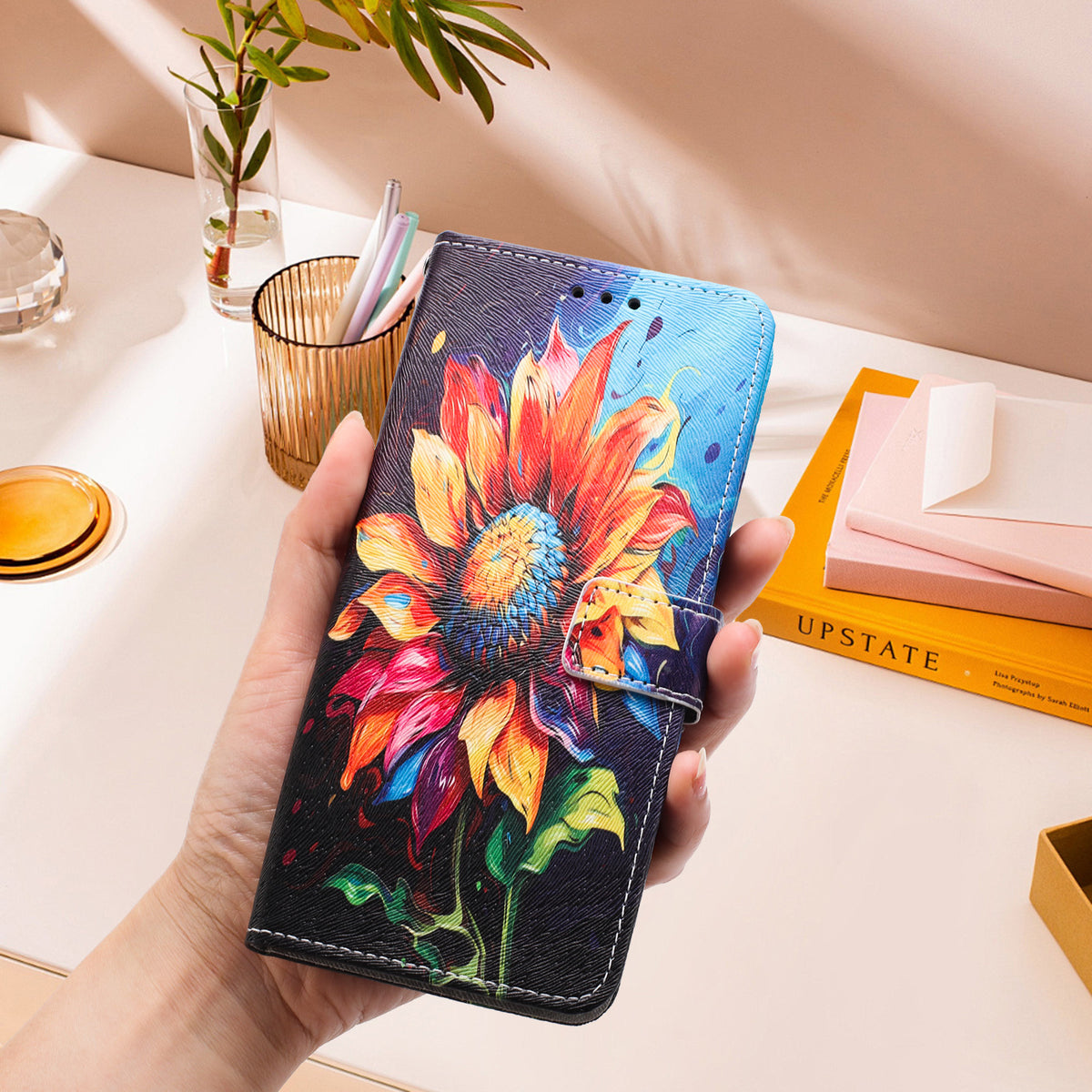 Til Honor 600 Smart 5G / X7e Plus 5G Pung-Etui med Mønstertryk, PU-læder Telefoncover med Halsrem