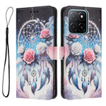 Til Honor 600 Smart 5G / X7e Plus 5G Pung-Etui med Mønstertryk, PU-læder Telefoncover med Halsrem