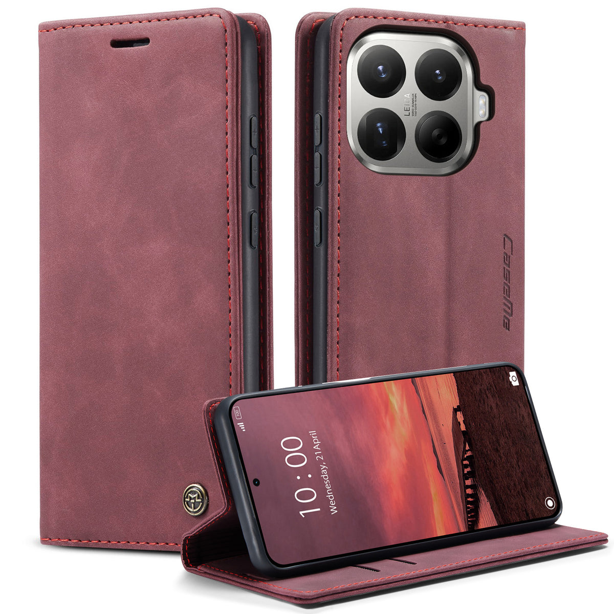 CASEME til Xiaomi 17T Wallet Case 013 Series PU Læder Telefoncover med Stand