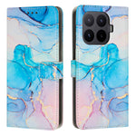 For Xiaomi 17T Stand Case Marble Pattern PU Leather Wallet Phone Cover