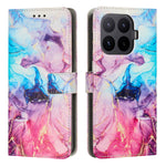 For Xiaomi 17T Stand Case Marble Pattern PU Leather Wallet Phone Cover