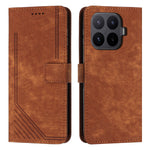 For Xiaomi 17T Pro Stand Case Imprinted Lines Leather Phone Cover