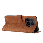For Xiaomi 17T Pro Stand Case Imprinted Lines Leather Phone Cover