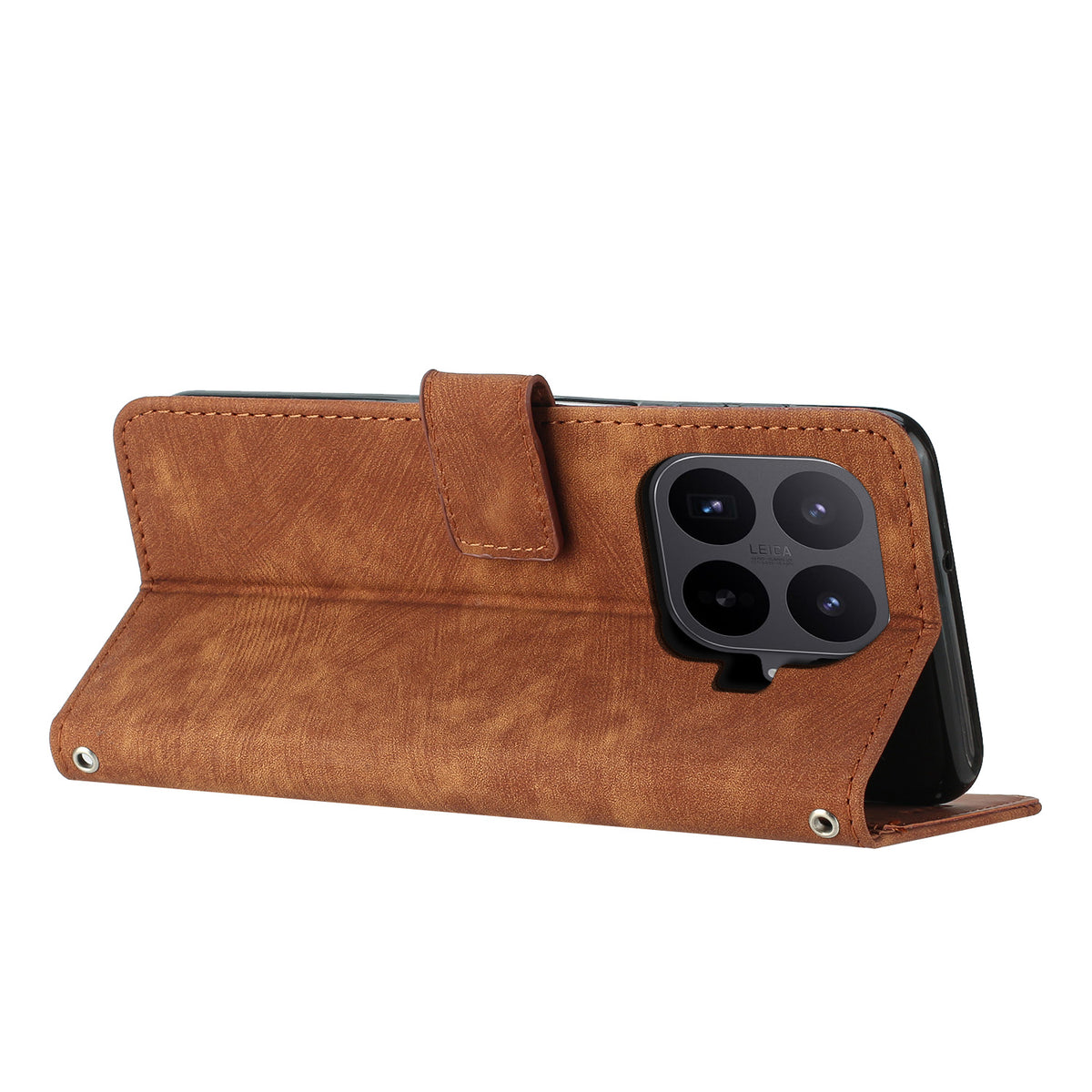 For Xiaomi 17T Pro Stand Case Imprinted Lines Leather Phone Cover