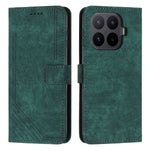 For Xiaomi 17T Pro Stand Case Imprinted Lines Leather Phone Cover