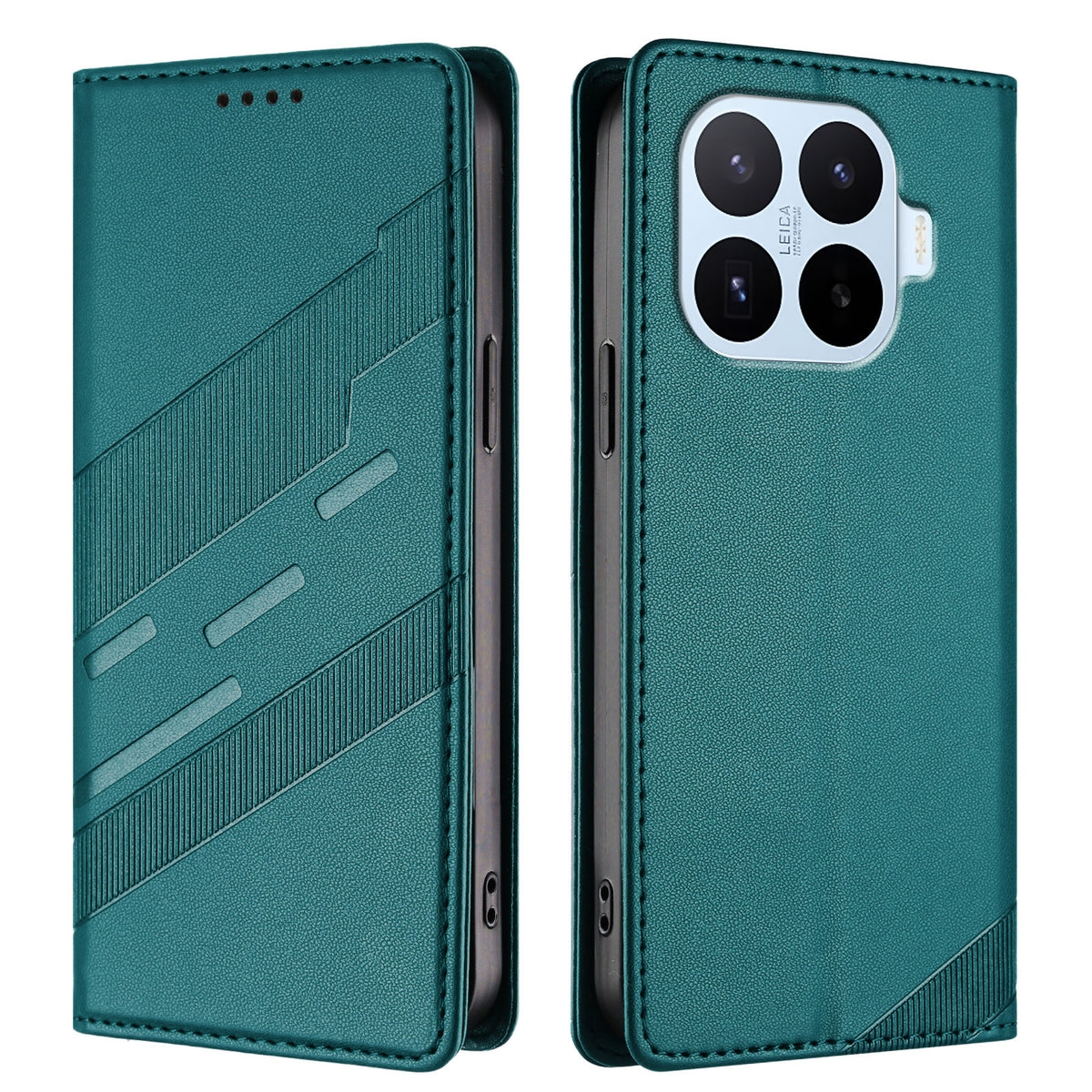 Xiaomi 17T Pro-skal 009 Punk Style Präglat Plånboksfodral i Läder med Flip-funktion