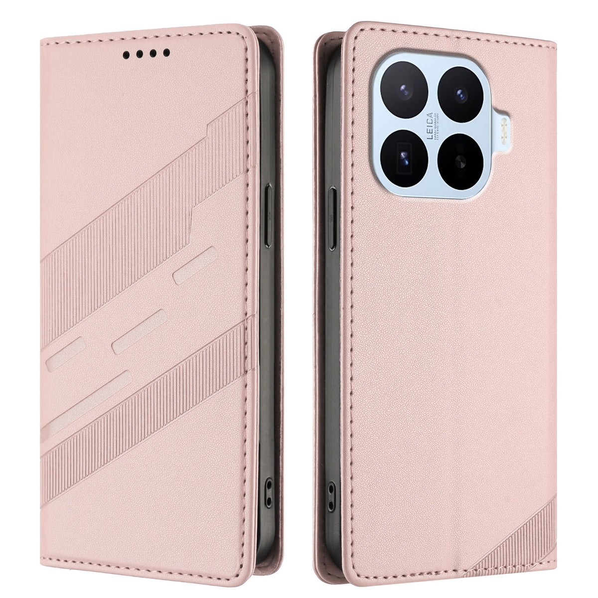 Xiaomi 17T Pro-skal 009 Punk Style Präglat Plånboksfodral i Läder med Flip-funktion