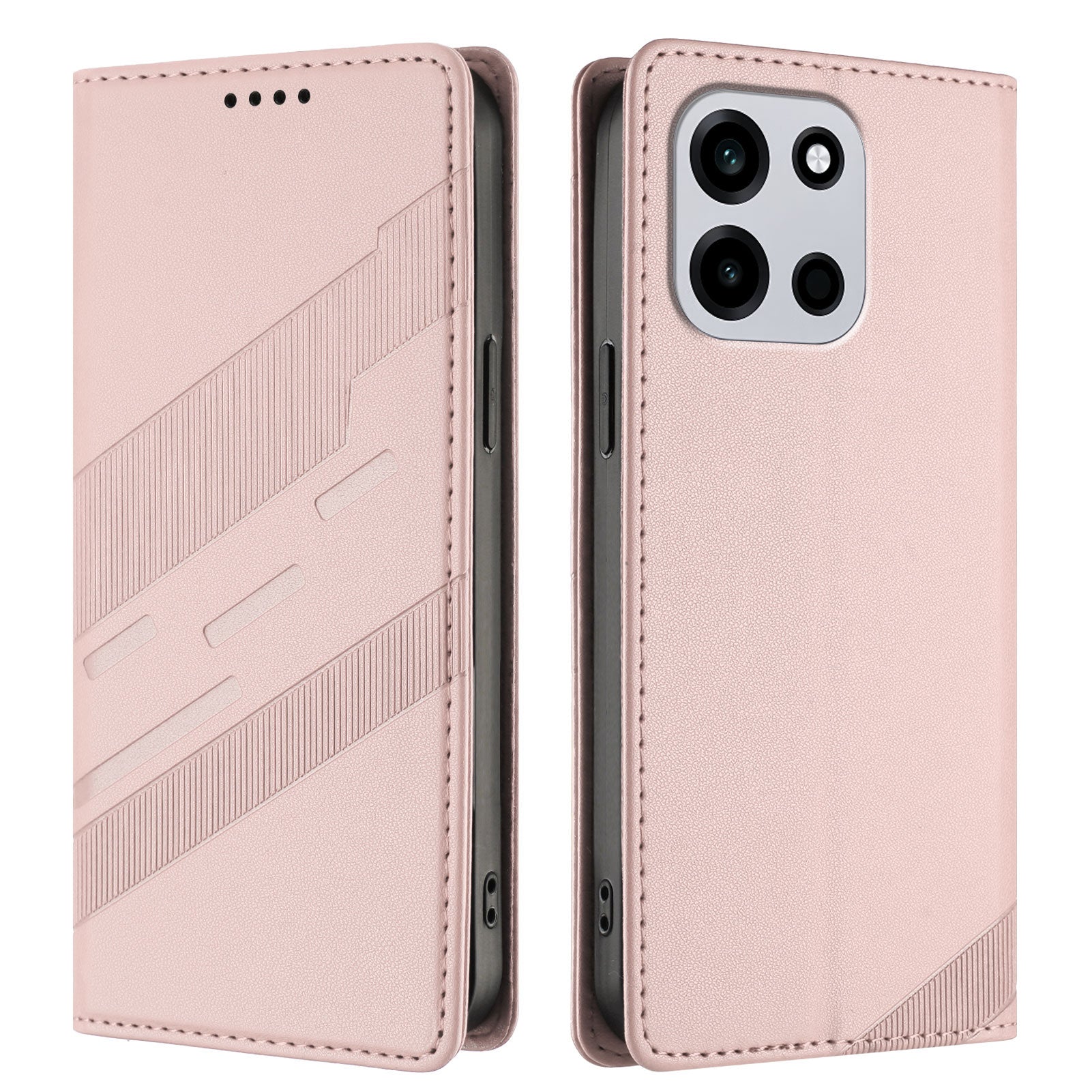 OnePlus Nord CE6 5G / OnePlus Turbo 6V 5G / OnePlus Turbo 6 5G / OnePlus Nord 6 5G-skal 009 Punk-stil, präglad plånboksfodral, läderfodral med lock, 009-mönster