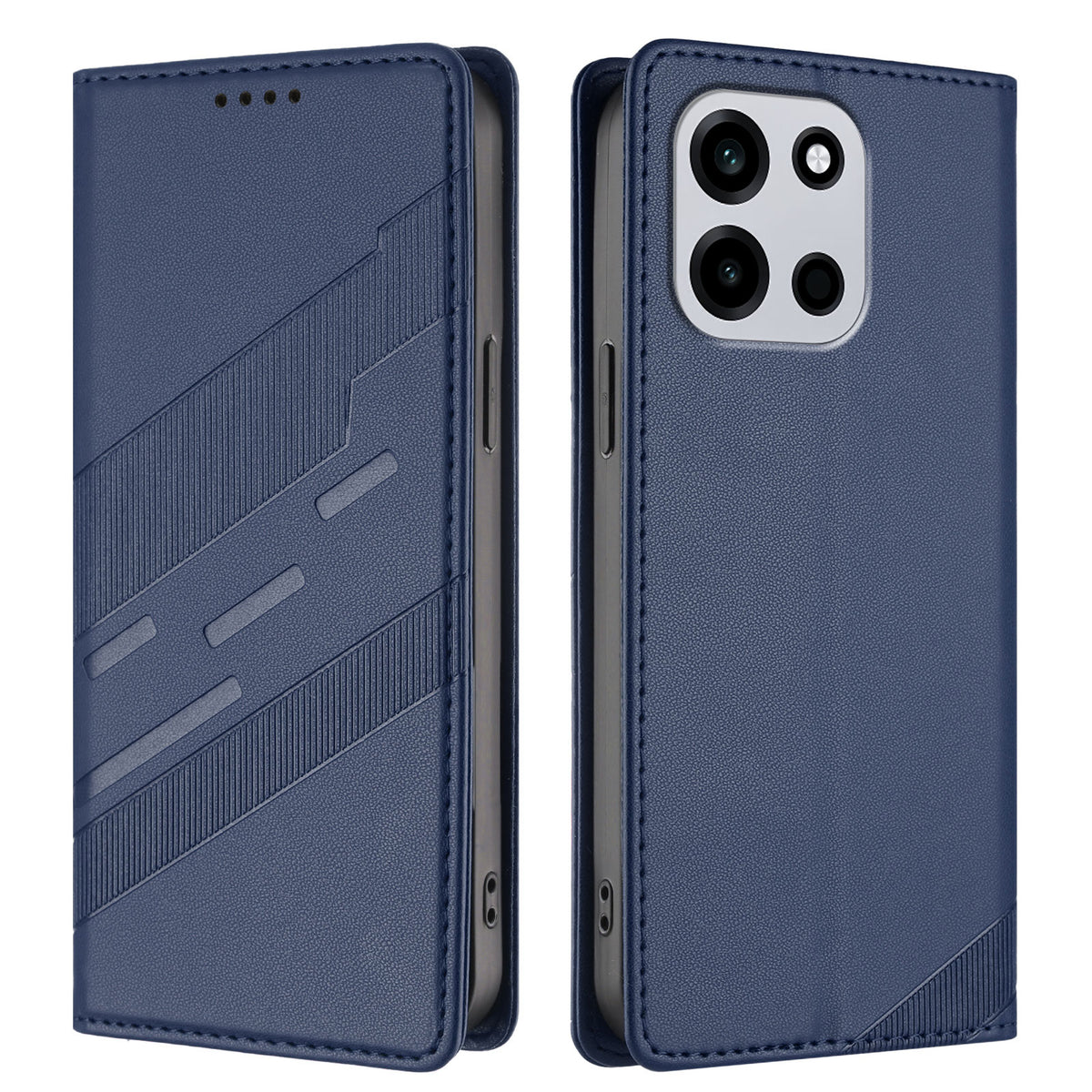 OnePlus Nord CE6 5G / OnePlus Turbo 6V 5G / OnePlus Turbo 6 5G / OnePlus Nord 6 5G-skal 009 Punk-stil, präglad plånboksfodral, läderfodral med lock, 009-mönster