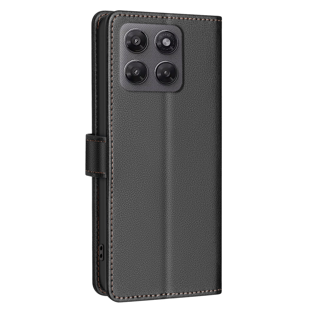 BINFEN COLOR for Motorola Moto G47 5G BF32 Leather Case Wallet RFID Blocking Phone Cover