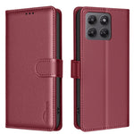 BINFEN COLOR for Motorola Moto G47 5G BF32 Leather Case Wallet RFID Blocking Phone Cover
