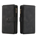 For Xiaomi 17T Zipper Wallet Case with 15 Card Slots and Strap Leather Phone Cover