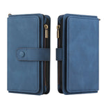 For Xiaomi 17T Zipper Wallet Case with 15 Card Slots and Strap Leather Phone Cover