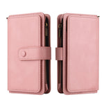 For Xiaomi 17T Zipper Wallet Case with 15 Card Slots and Strap Leather Phone Cover
