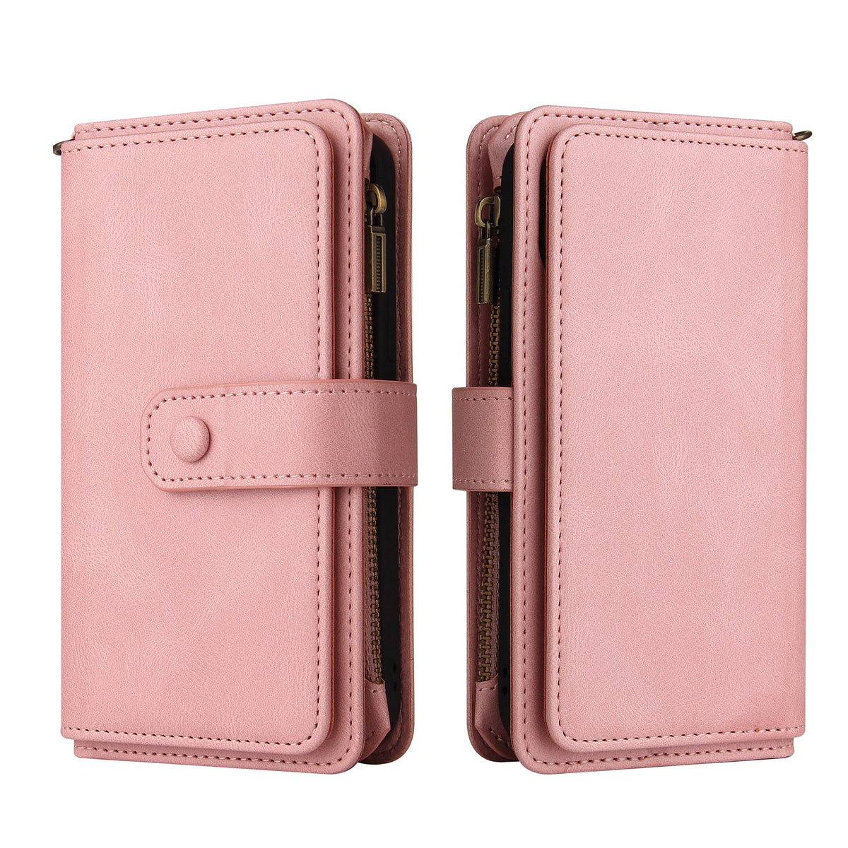 For Xiaomi 17T Zipper Wallet Case with 15 Card Slots and Strap Leather Phone Cover
