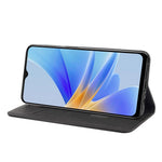 Oppo A17 4G / A17k 4G mobilskal Färgskarvning Skin-touch PU-läder Magnetiskt Auto-Stängande Stativ Plånboksfodral